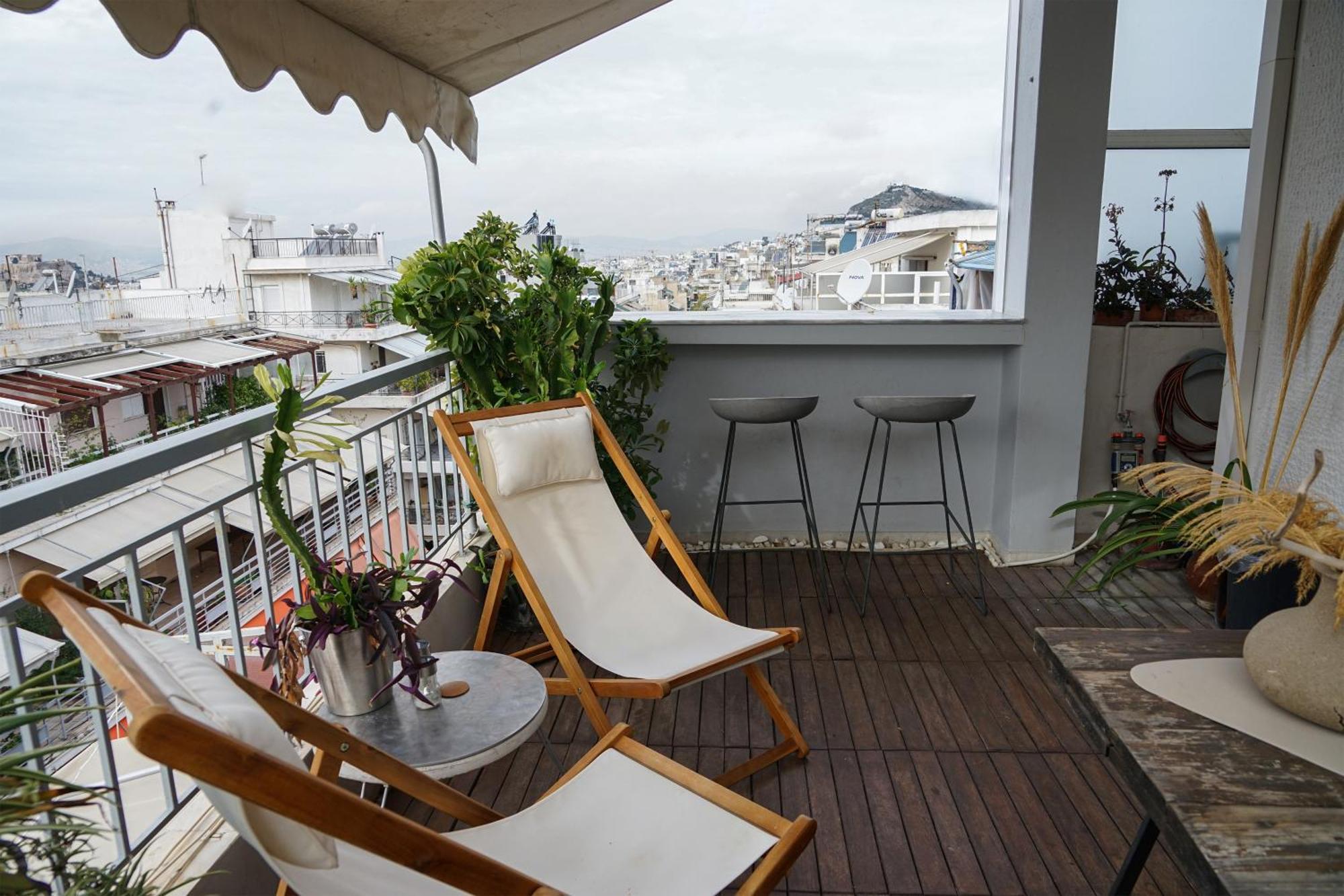 Small & Cozy With Acropolis & Lycabettus View Athen Exterior foto