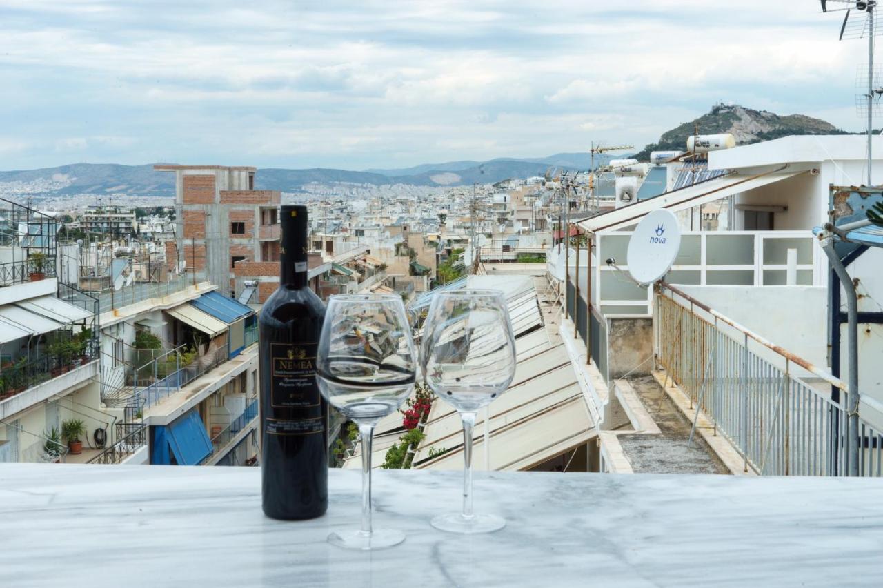 Small & Cozy With Acropolis & Lycabettus View Athen Exterior foto